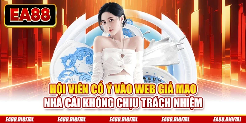 Hội viên cố ý vào web giả mạo nhà cái không chịu trách nhiệm